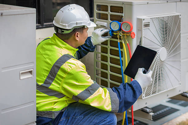Professional Hvac Installation technician working in Readville, MA
